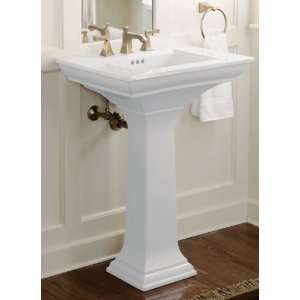   24 Pedestal Lavatory With Stately Design and 8 Centers K 2344 8 W2