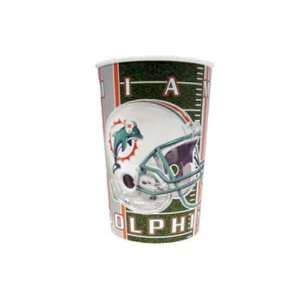  Miami Dolphins 22oz Metallic Cup Case Pack 96: Sports 