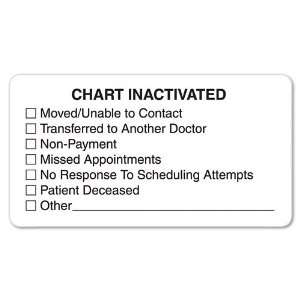   chart labels alert medical staff to important patient information