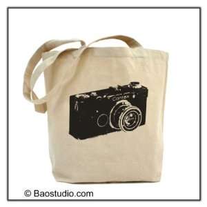   Vintage Camera   Eco Friendly Tote Graphic Canvas Tote Bag: Everything