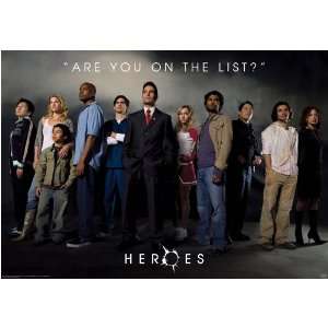  HEROES   TV Show   Full Cast   TV POSTER(Size 27x40 