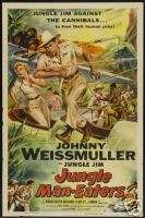 JUNGLE MAN EATERS MOVIE POSTER Johnny Weissmuller RARE  