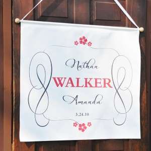 Personalized Wedding Day Reception Banner Decoration  