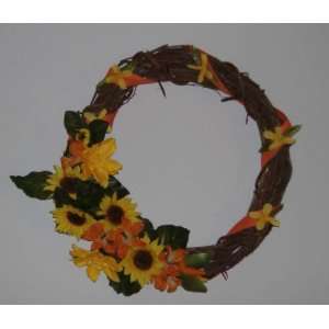 Sunshine Wreath Silk Floral and Dried