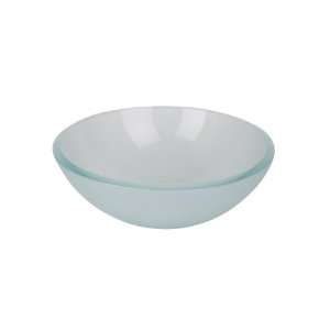  Aqua Brass Round Basin w/ Slope Edge CF139 Crystal Frosted 