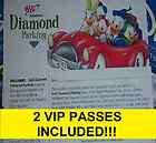 2x 2012 aaa diamond pass disney world parking ticket vip close up 