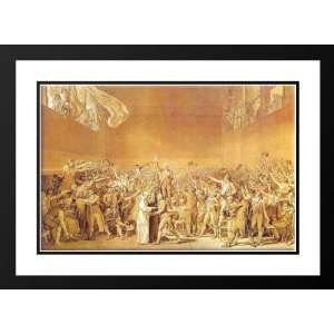   Jacques Joseph 24x18 Framed and Double Matted The Tennis Court Oath