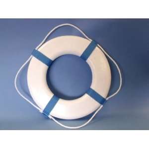  Plastic Life Ring w/Blue Bands 25   Life Rings   Nautical 