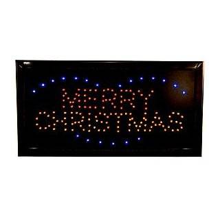 LED Neon Lighted Merry Christmas Sign by Banberry Designs
