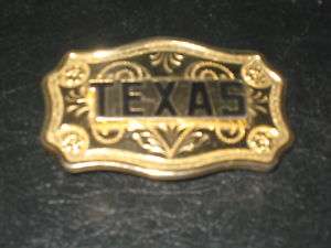 western belt buckle TEXAS collectable made in USA  