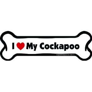  I Love My Cockapoo   Car Bone Magnet 