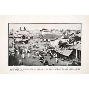  1925 Print Lagos Nigeria Africa Shack Historic Image 