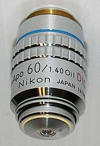 Nikon Plan APO 60X Oil immerson DIC Microscope Objective for Optiphot 