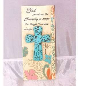  Cross and Serenity Prayer Wall or Shelf Plaque Everything 