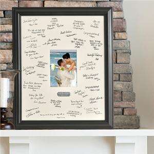 Wedding Signature Picture Frame GuestBook Engrave Plate  