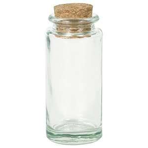    Clear Recycled Glass Spice Jar with Cork Top