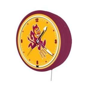  Arizona State University Large Neon Bar Wall Clock: Sports 