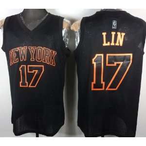 New York Knicks Jerseys Jeremy Lin #17 Black Basketball Jersey SIZE 50 