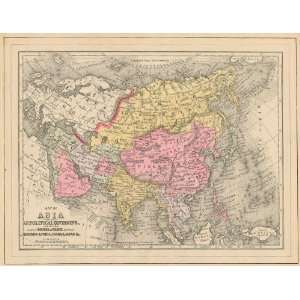  Wanamaker 1895 Antique Map of Asia