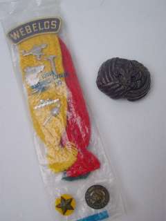 Vintage Cub Scout Webelos Hat Neckerchief Activity Pins  