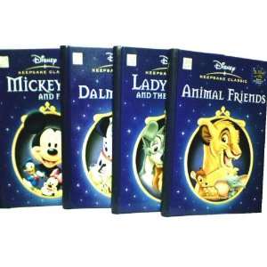 Walt Disney Keepsake Classics 4 Book Set (Animal Friends, Lady and the 
