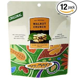 Mrs. Mays Dry Roasted Snack, Walnut Crunch, 5.5 Ounce Pouches (Pack 