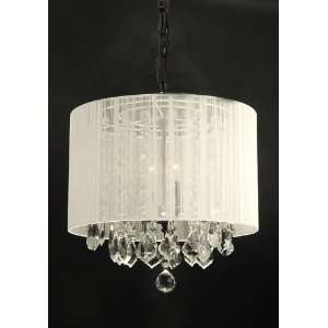  F9 WHITE/SM/604/3 Chandelier Lighting Crystal Chandeliers 