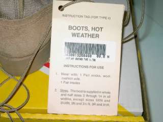 NEW MILITARY BELLEVILLE HOT WEATHER BOOTS SIZE 9N TAN TAN DESERT 