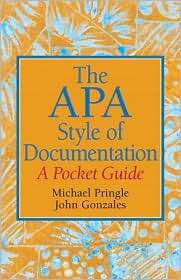 The APA Style of Documentation: A Pocket Guide, (0136049702), Mike 