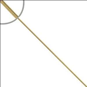  14k Yellow Gold, Silk Snake Chain Necklace 1.2mm Wide 