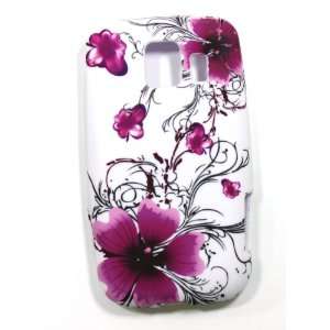 Purple Orchid and Tulip Flower Soft Silicone Skin Gel Cover Case for 