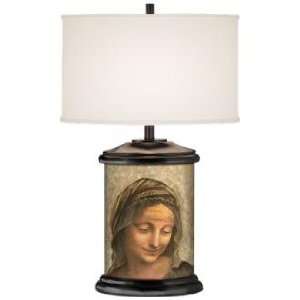  Renaissance Woman Giclee Art Base Table Lamp: Home 