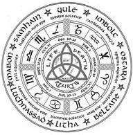 WHEEL OF THE YEAR Pagan/Wiccan unmounted rubber stamp  