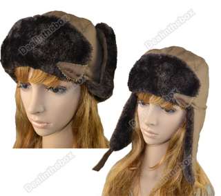 Ladies designer wax style retro trapper breathable winter ski hike hat 