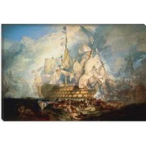  The Battle of Trafalgar 1822 1824 by William Turner Canvas 
