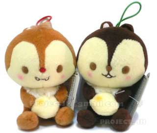Chip and Dale boron mini bun plush Disney Sega Japan  