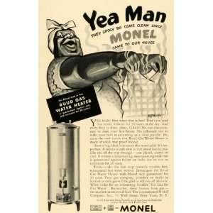   Water Heater Household Appliances Black Americana   Original Print Ad