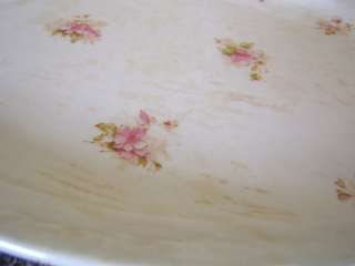 Warwick China Vintage Oval Platter pink flower WAR63  
