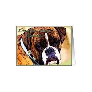  Para un amiga especial Boxer Dog Card: Health & Personal 