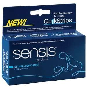  Sensis Thin Lubricated Latex Condoms 12 ct (Quantity of 3 