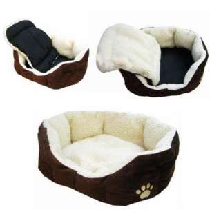 Luxury warm round unique soft Pet dog cat puppy bed New  