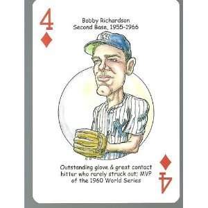  Bobby Richardson Oddball NEW York Yankees Playing Card 