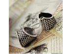 HOT SALE Retro Silver Chain Double sleeve Armour ring  