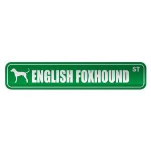   ENGLISH FOXHOUND ST  STREET SIGN DOG