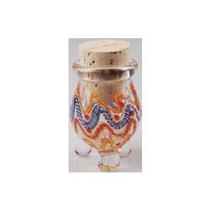  Glass Pyrex Stash Jar ~ 3 Leg ~ With Cork Top ~ Approx 4 