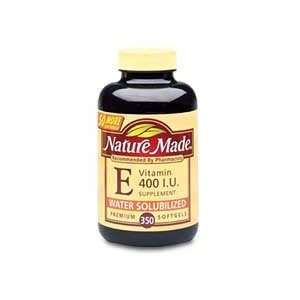  Nature Made 400 I.U. Water Solubilized Vitamin E Softgels 