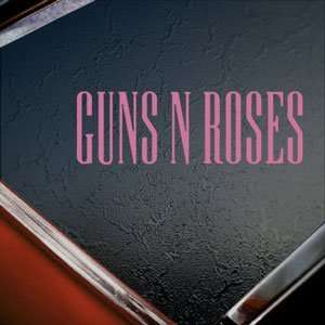 Guns N Roses Pink Decal Metal Hard Rock Band Car Pink 