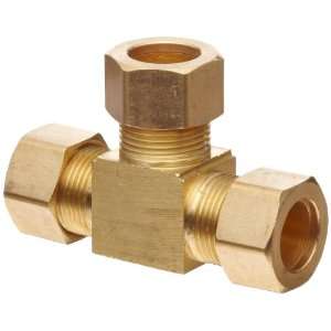 Anderson Metals Brass Tube Fitting, Tee, 5/16 x 5/16 x 5/16 