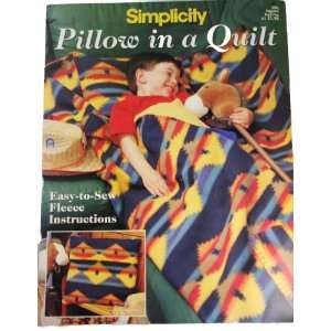  Simplicity Pillow in a Quilt PATTERNS Easy Fleece 