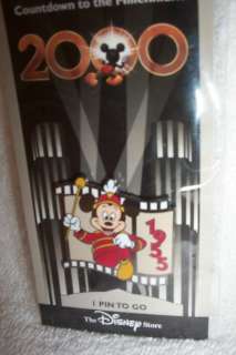  2000 MILLENNIUM PIN #2 MICKEY MOUSE THROUGH THE YEARS 